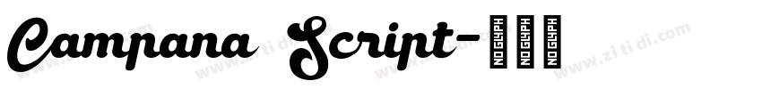Campana Script字体转换